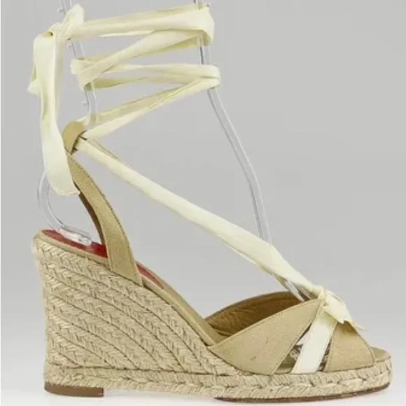 Christian Louboutin Isabelle black wedges. Size 35 - Picture 2 of 8